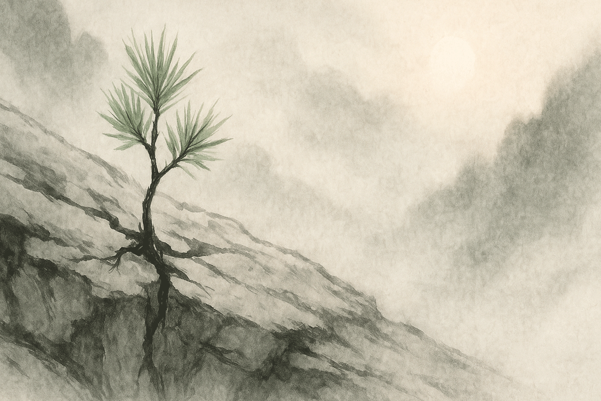 성령사연소나무 다양한 각도 2 - 극한 환경에서 자란 생명력